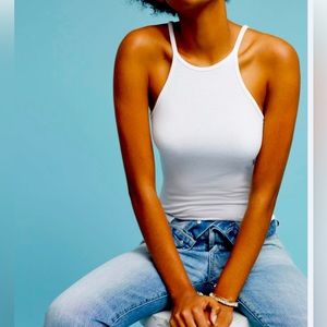 Lillka (by Anthropologie) Racerback Ribbed Tank